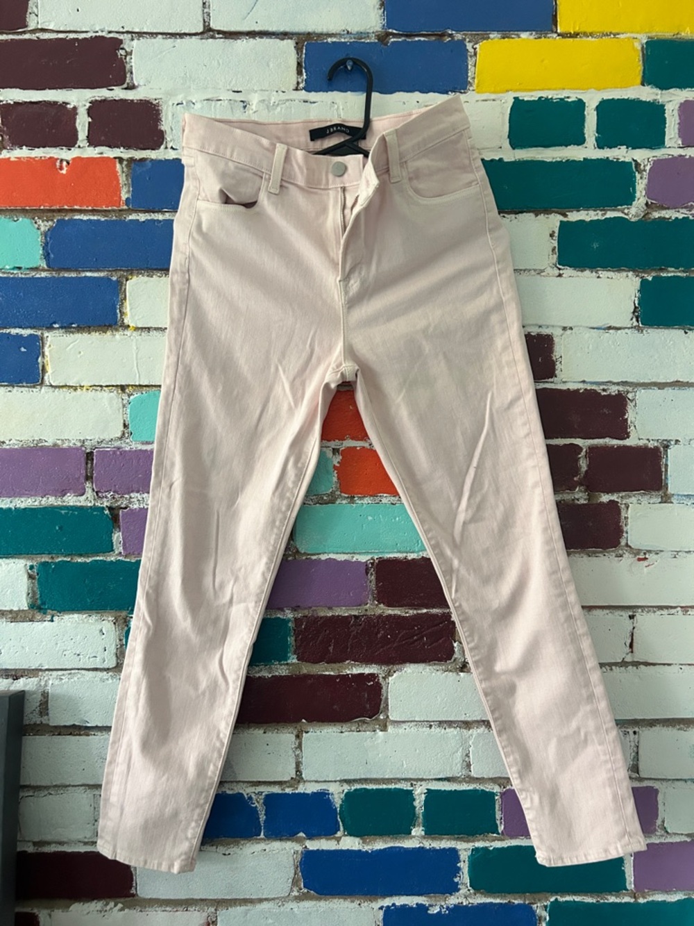 J Brand Pale Pink Skinny Jeans